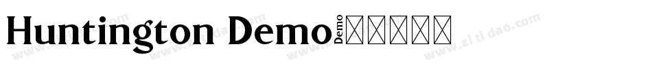 Huntington Demo字体转换